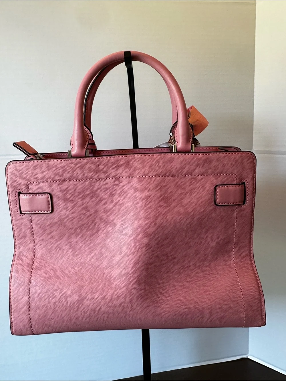 Michael Kors Pink Saffiano Leather East-West Satchel